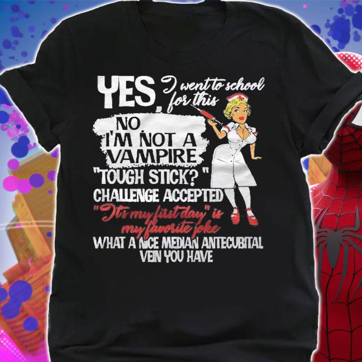Halloween Costume Nurse Not Vampire Shirt shirt