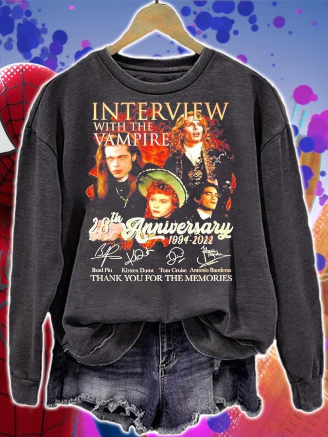 Interview With The Vampire 28th Anniversary 1994-2022 Signatures Thank You For The Memories Shirt_ sweatshirt