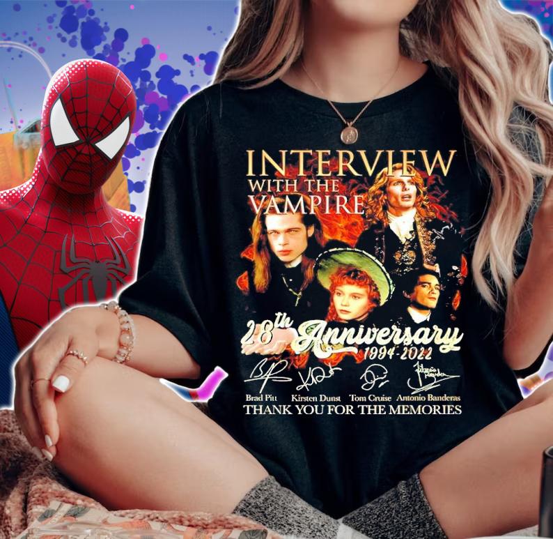 Interview With The Vampire 28th Anniversary 1994-2022 Signatures Thank You For The Memories Shirt_ woman shirt