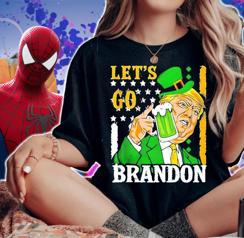 Irish Donald Trump Lets Go Brandon St Patricks Day 2022 T-Shirt