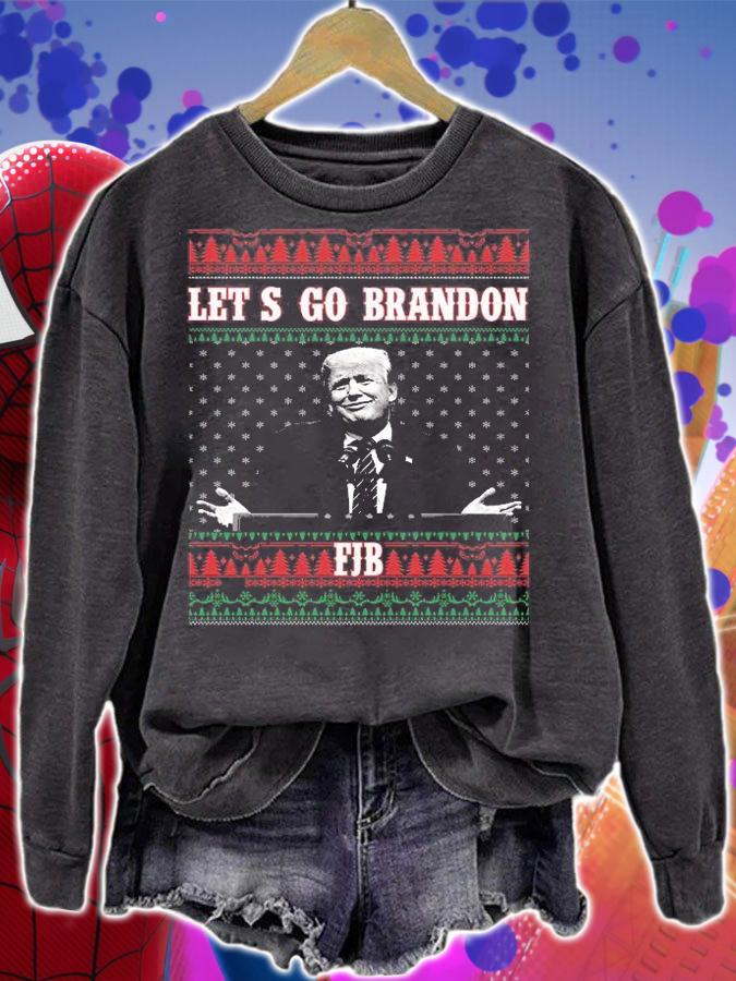 Let's Go Brandon Merry Christmas FJB Pro Trump T-shirt sweatshirt