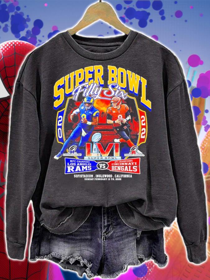 Los Angeles Rams Rams Vs Cincinnati Bengals Matchup Super Bowl LVI 2022 Shirt sweatshirt