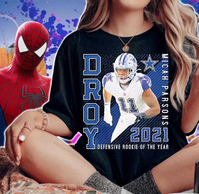 Micah Parsons Dallas Cowboys 2021 NFL Defensive Rookie Of The Year T-Shirt woman shirt