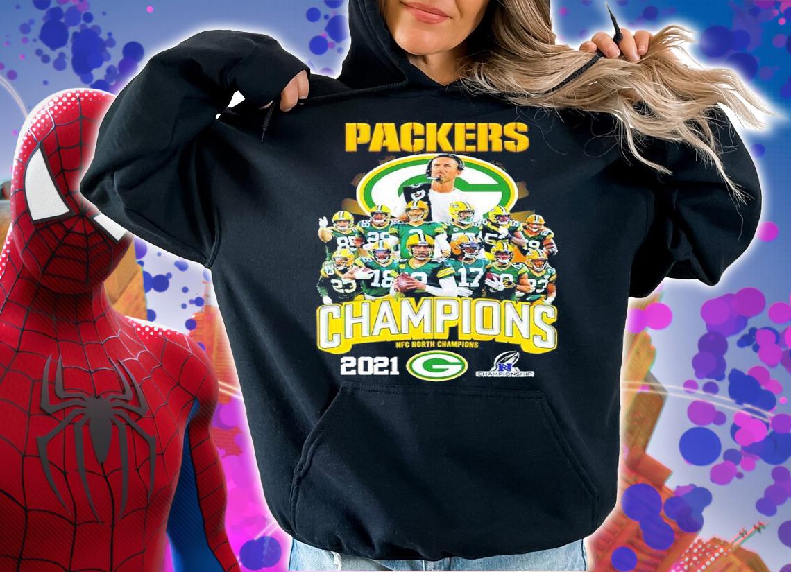 Packers Champions NFC North 2021 player shirt hoodie