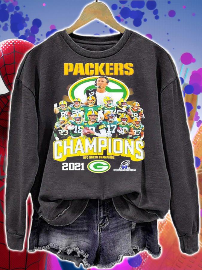 Packers Champions NFC North 2021 player shirt sweatshirt