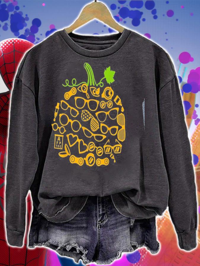Pumpkin Glasses Optometry Halloween Costume Essential T-shirt sweatshirt
