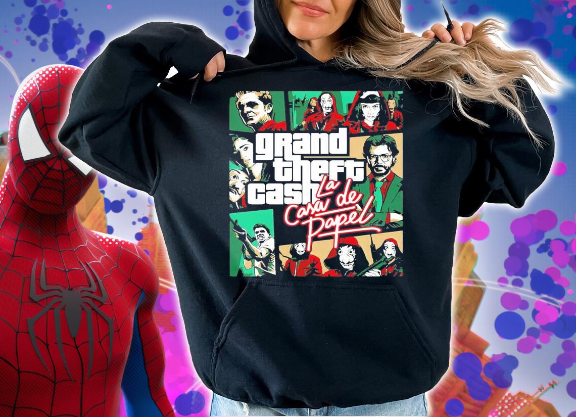 Grand Theft cash la casa de papel t-shirt