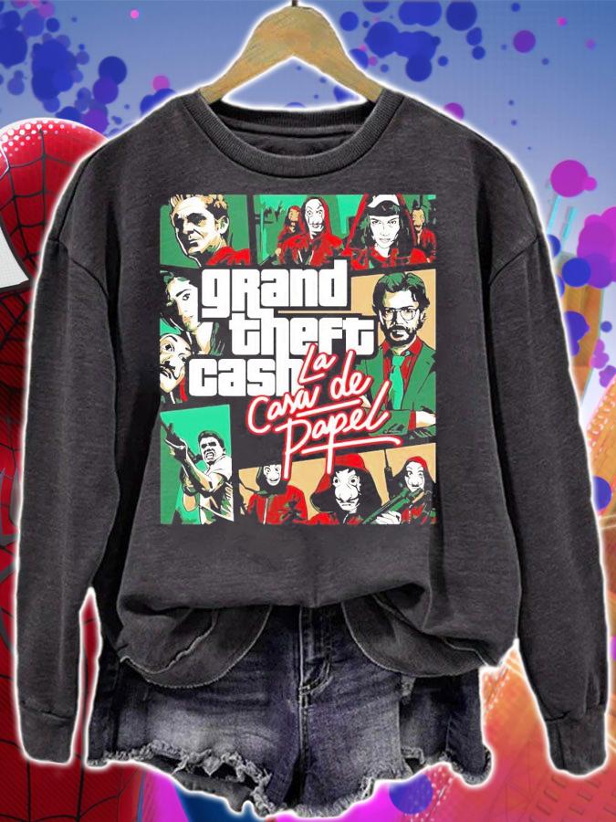 Grand Theft cash la casa de papel t-shirt