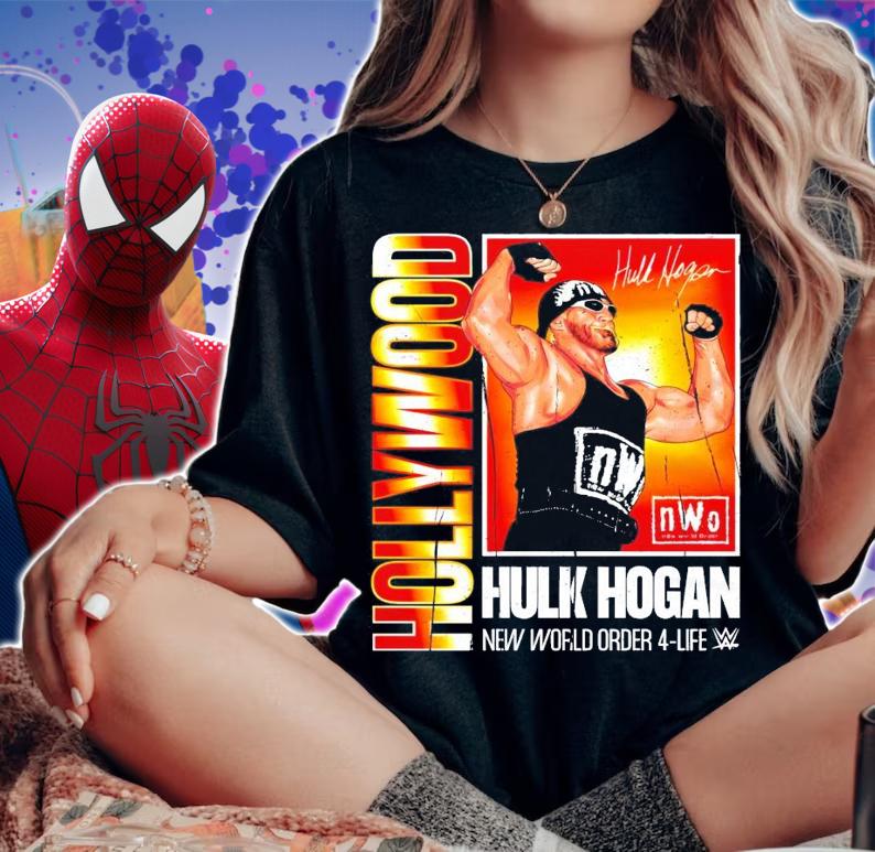 Hollywood Hulk Hogan New World Order 4 life signature shirt woman shirt