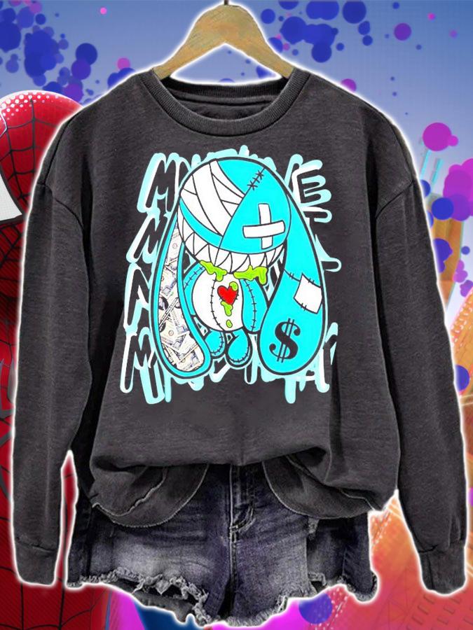Jordan Legend Blue Money Bunny Graphic shirt sweatshirt