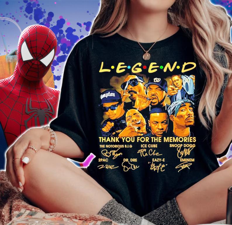 Legend Rapper Signature thank you for the memories shirt woman shirt