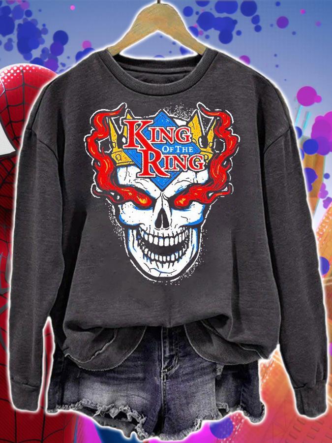 Premium stone Cold Steve Austin KOTR 1996 Skull King of the Ring shirt sweatshirt