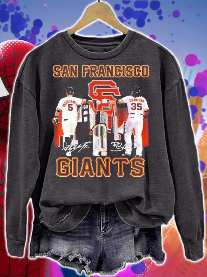 San Francisco Giants Yastrzemski vs Crawford signature shirt sweatshirt