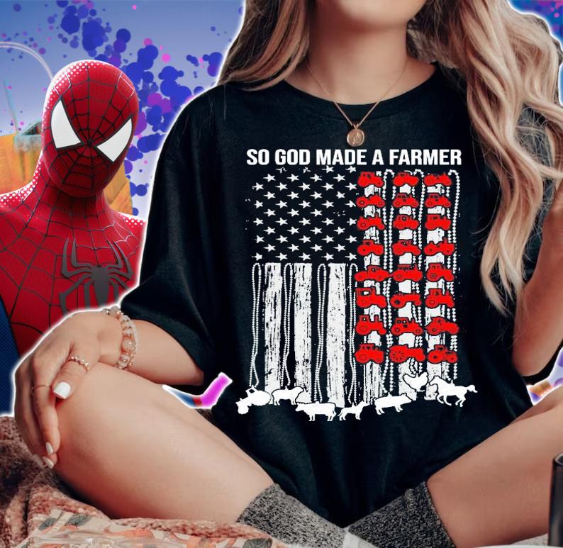 So god made a farmer American shirt woman shirt