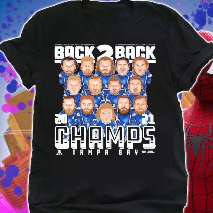 Tampa Bay Hockey 2021 Champs back 2 back shirt shirt