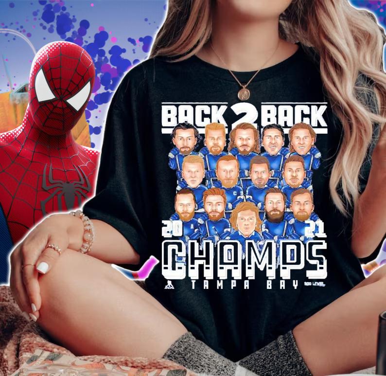 Tampa Bay Hockey 2021 Champs back 2 back shirt woman shirt