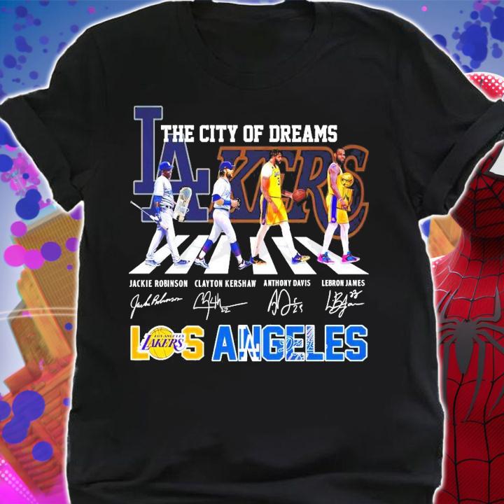 The city of dreams Los Angeles Lakers Abbey Road signatures shirt shirt
