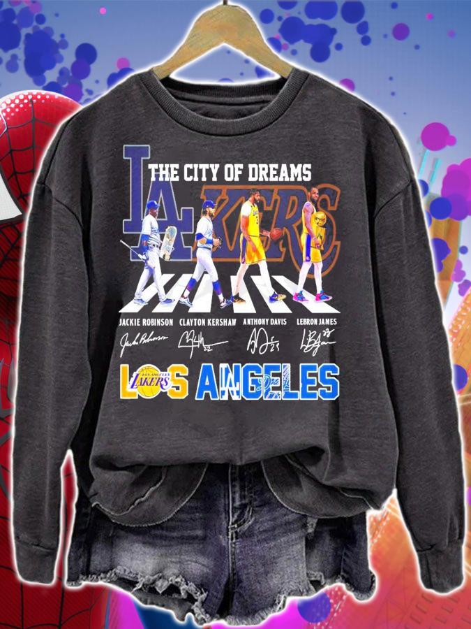 The city of dreams Los Angeles Lakers Abbey Road signatures shirt sweatshirt