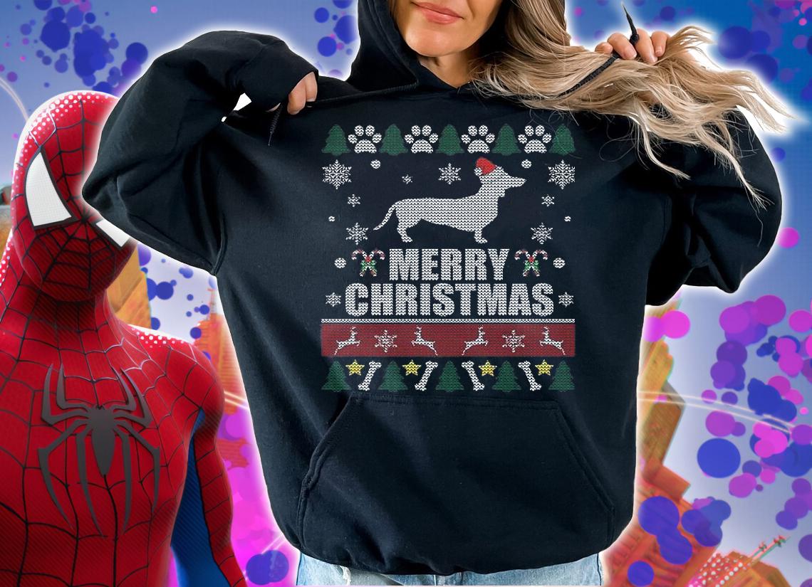 Ugly Christmas Sweater Dachshund Dog T-shirt