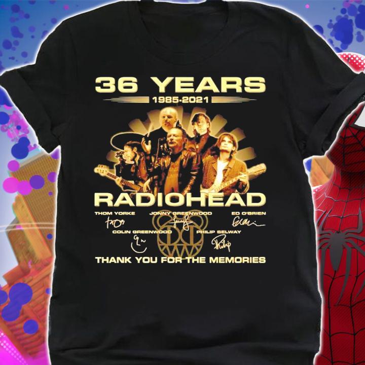 36 years 1985-2021 Radiohead signature thank you for the memories shirt-standard-scale-4_00x