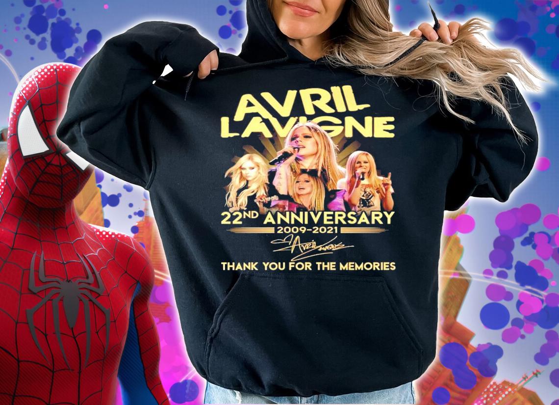 Avril Lavigne 22nd anniversary 1009-2021 signature shirt hoodie