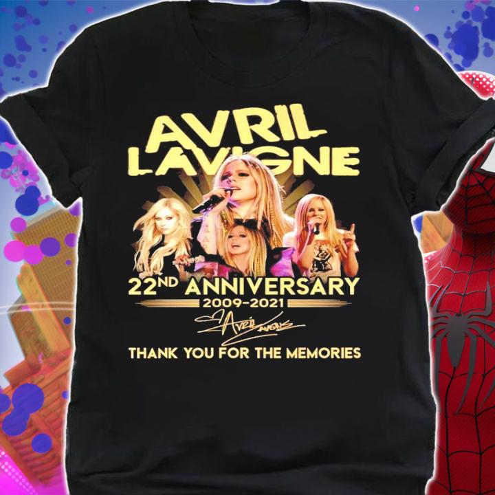 Avril Lavigne 22nd anniversary 1009-2021 signature shirt shirt