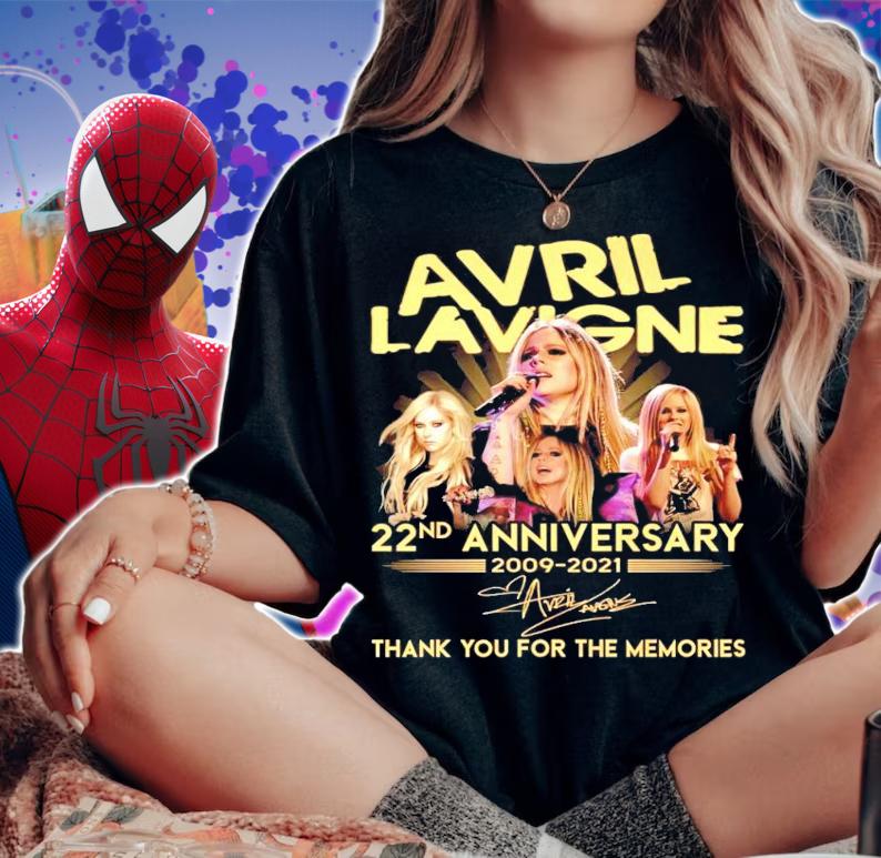 Avril Lavigne 22nd anniversary 1009-2021 signature shirt woman shirt