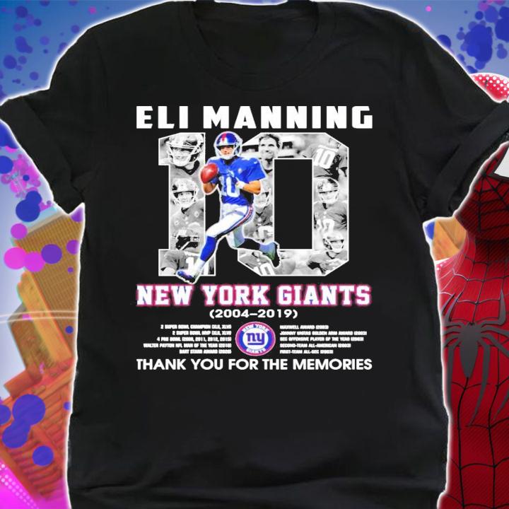 Eli Manning New York Giants 2004-2019 shirt shirt