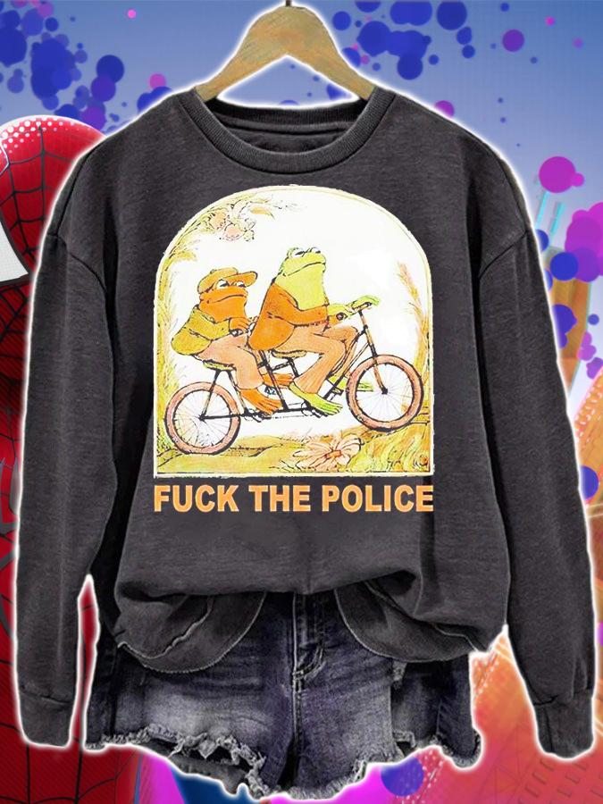 Frog and Toad fuck the Police T-shirt sweatshirt