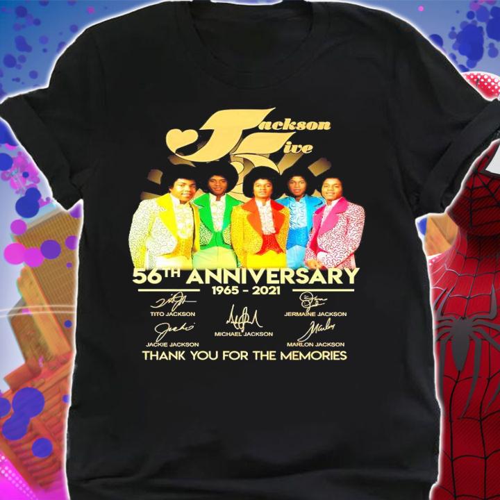 Jackson Five 56th anniversary 1965-2021 signature shirt shirt