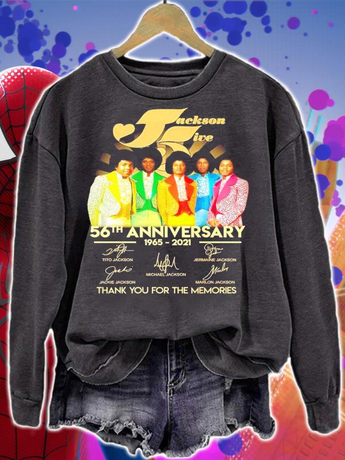 Jackson Five 56th anniversary 1965-2021 signature shirt sweatshirt