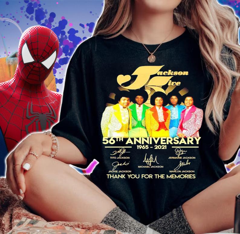 Jackson Five 56th anniversary 1965-2021 signature shirt woman shirt