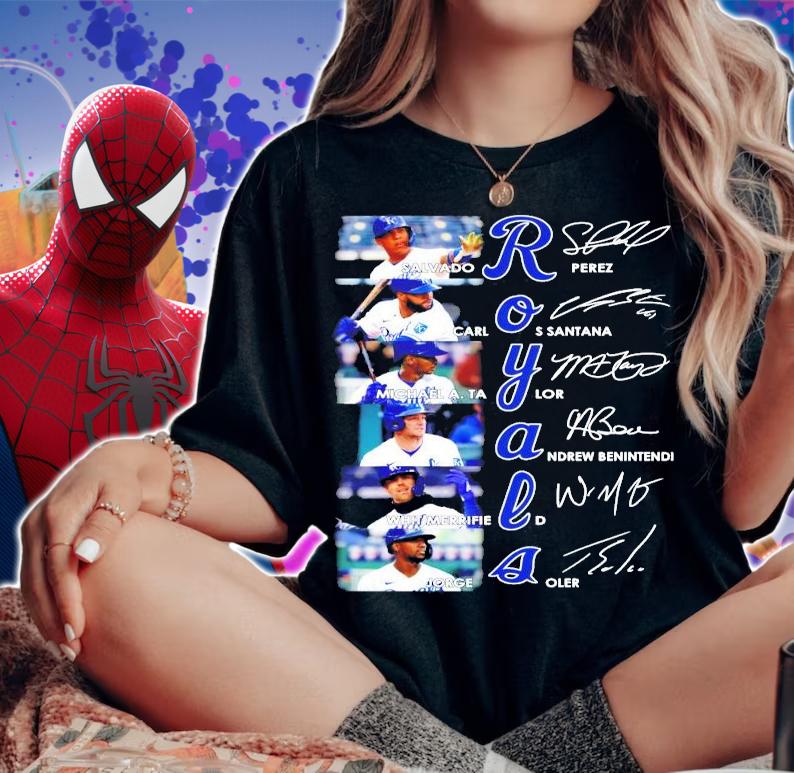 Kansas City Royals best player team signatures shirt woman shirt