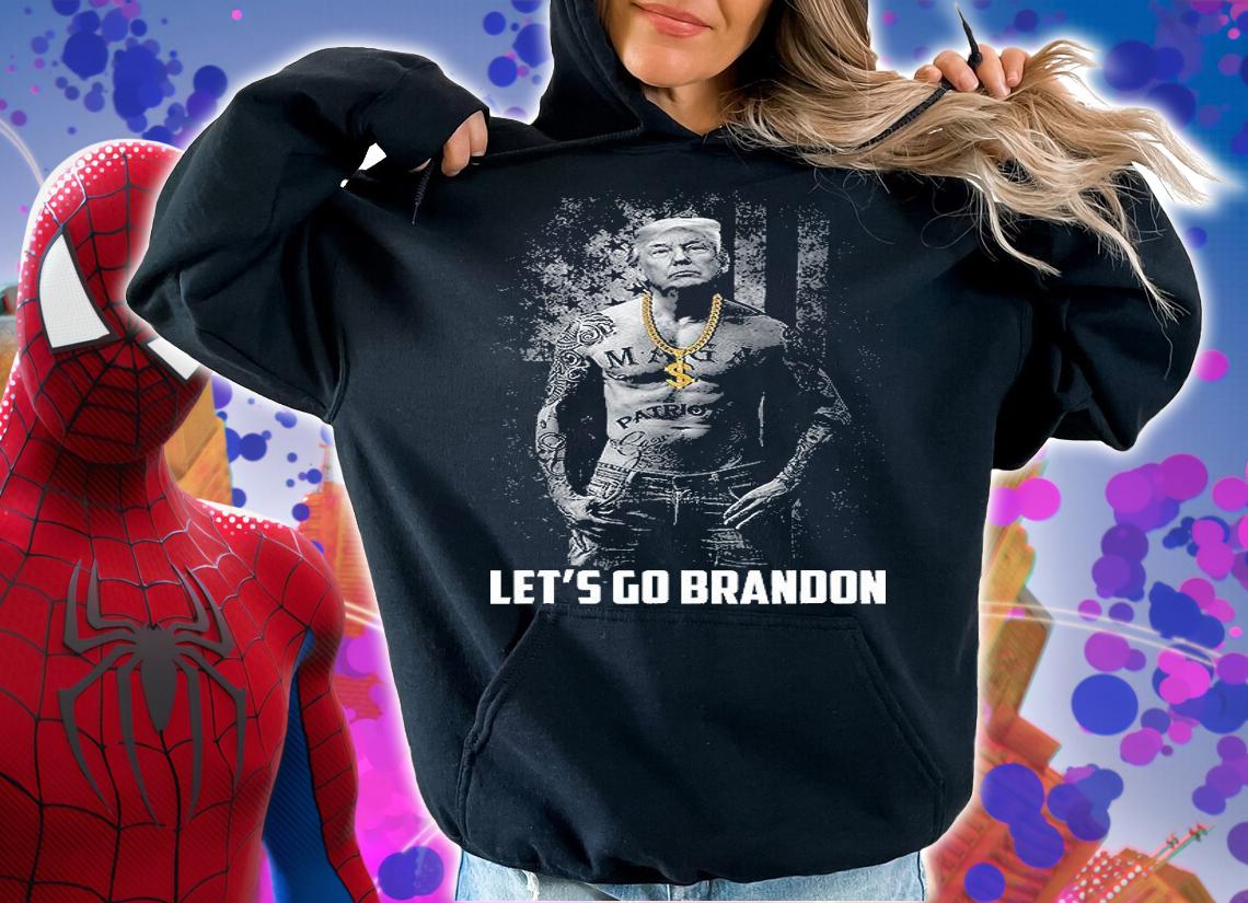 Let's Go Brandon Patriotic Gangster Anti Liberal Pro Trump T-Shirt hoodie