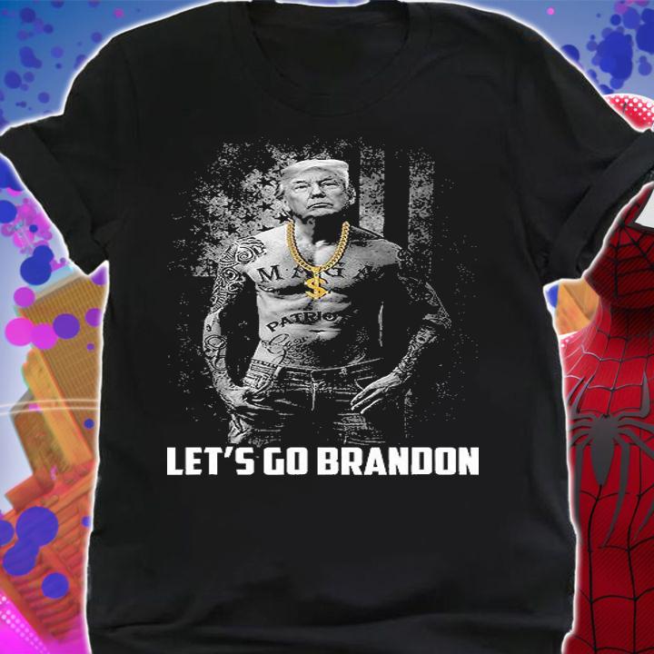 Let's Go Brandon Patriotic Gangster Anti Liberal Pro Trump T-Shirt shirt