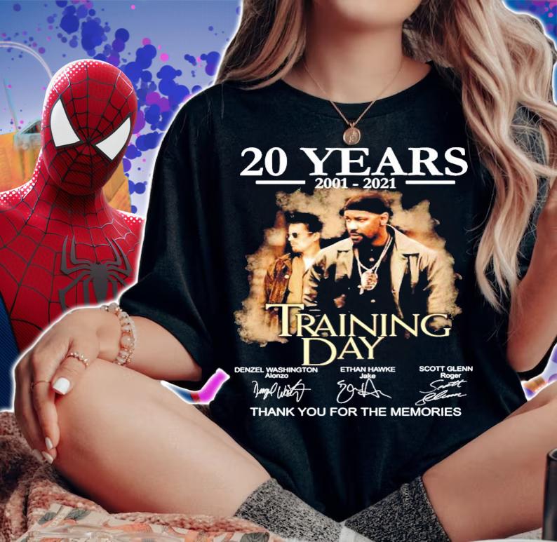20 years 2001-2021 Training Day signature thank you for the memories shirt woman shirt