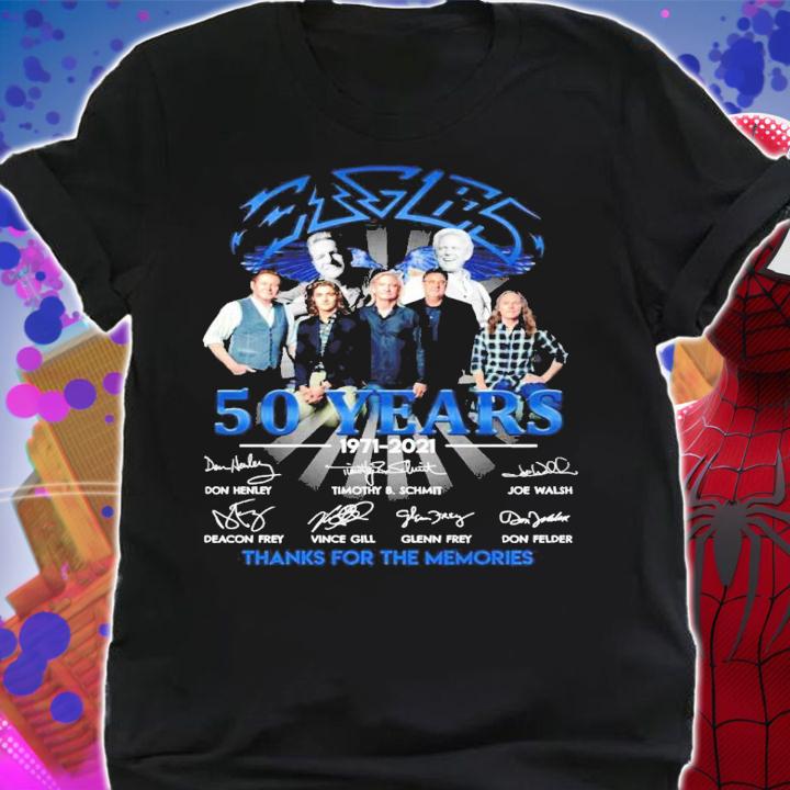 50 years 1971-2021 thanks for the memories signatures shirt shirt