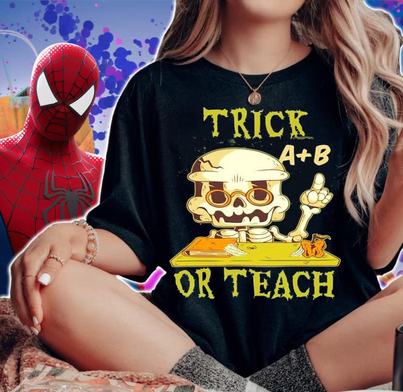 Halloween Trick A B Or Teach shirt woman shirt