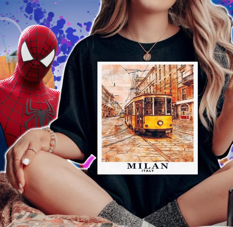 Milan Italy Travel Art Painting shirt woman shirt