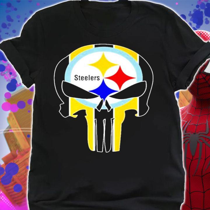 Pittsburgh Steelers Punisher Skull shirt