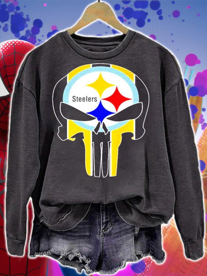 Pittsburgh Steelers Punisher Skull shirt