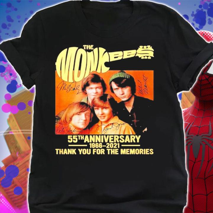 The Monkees 55th anniversary 1966-2021 signatures shirt shirt The Monkees 55th anniversary 1966-2021 signatures shirt shirt