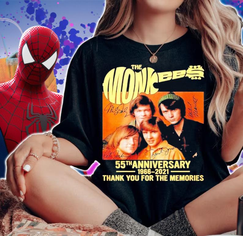 The Monkees 55th anniversary 1966-2021 signatures shirt woman shirt The Monkees 55th anniversary 1966-2021 signatures shirt woman shirt