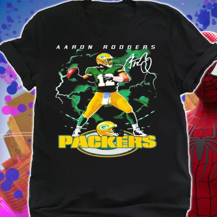 Aaron Rodgers Green Bay Packers signature shirt shirt