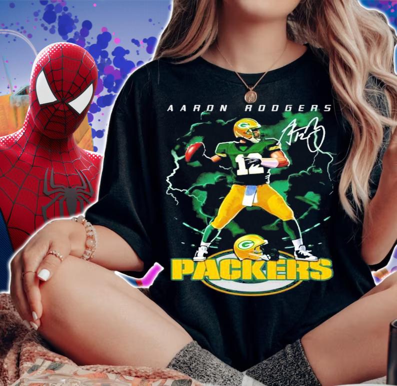 Aaron Rodgers Green Bay Packers signature shirt woman shirt