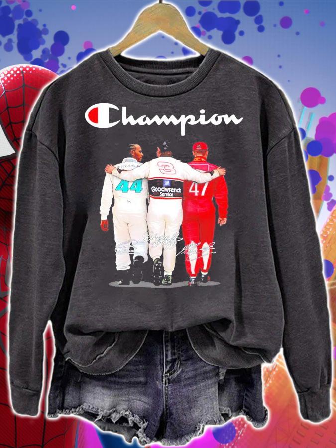 Champion Mercedes Goodwrench Service signature shirt sweatshirt