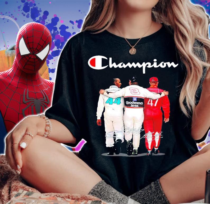 Champion Mercedes Goodwrench Service signature shirt woman shirt