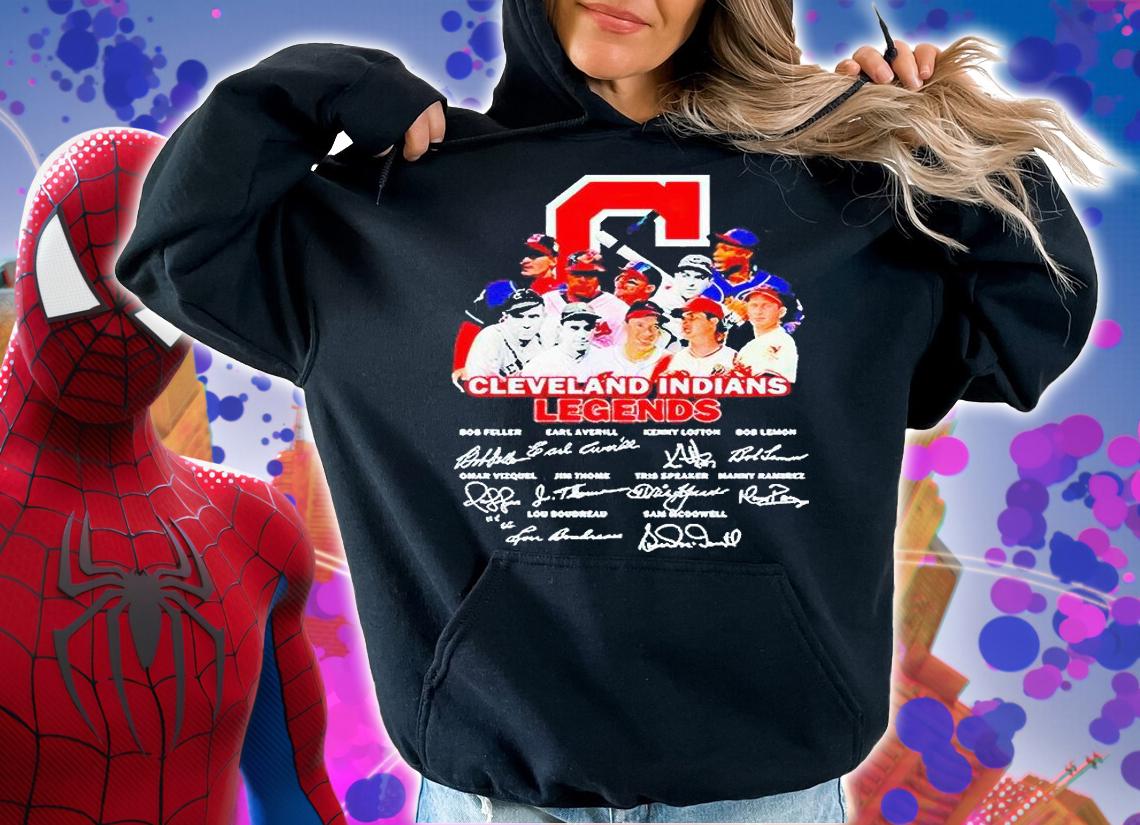 Cleveland Indians Legends signatures T-shirt hoodie