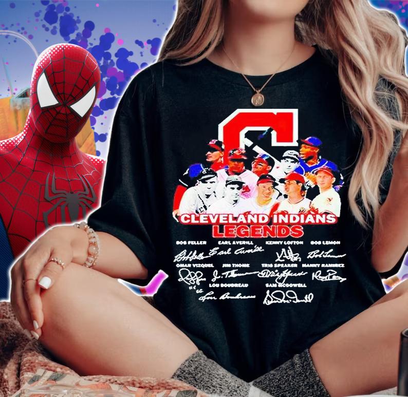 Cleveland Indians Legends signatures T-shirt woman shirt