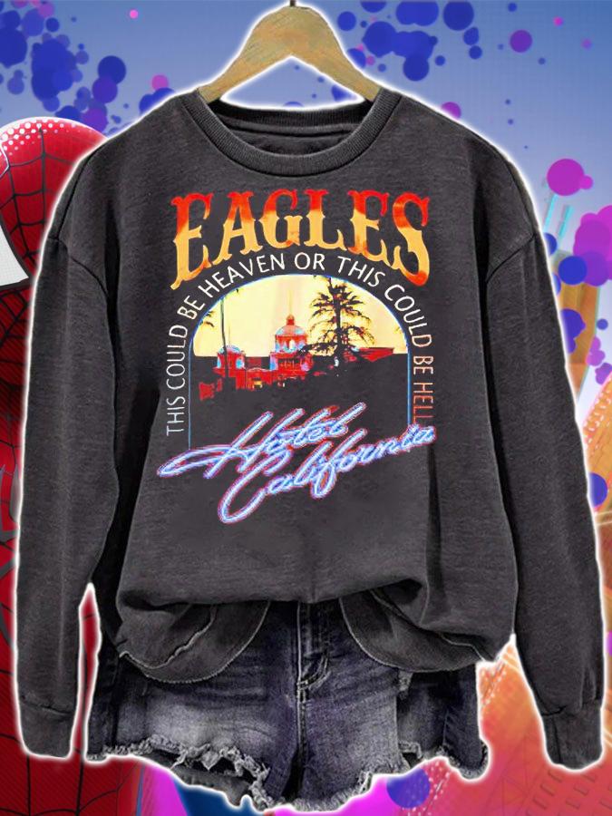 Eagles this could be heaven or this could be hell Hotel California Band music legend T-shirt